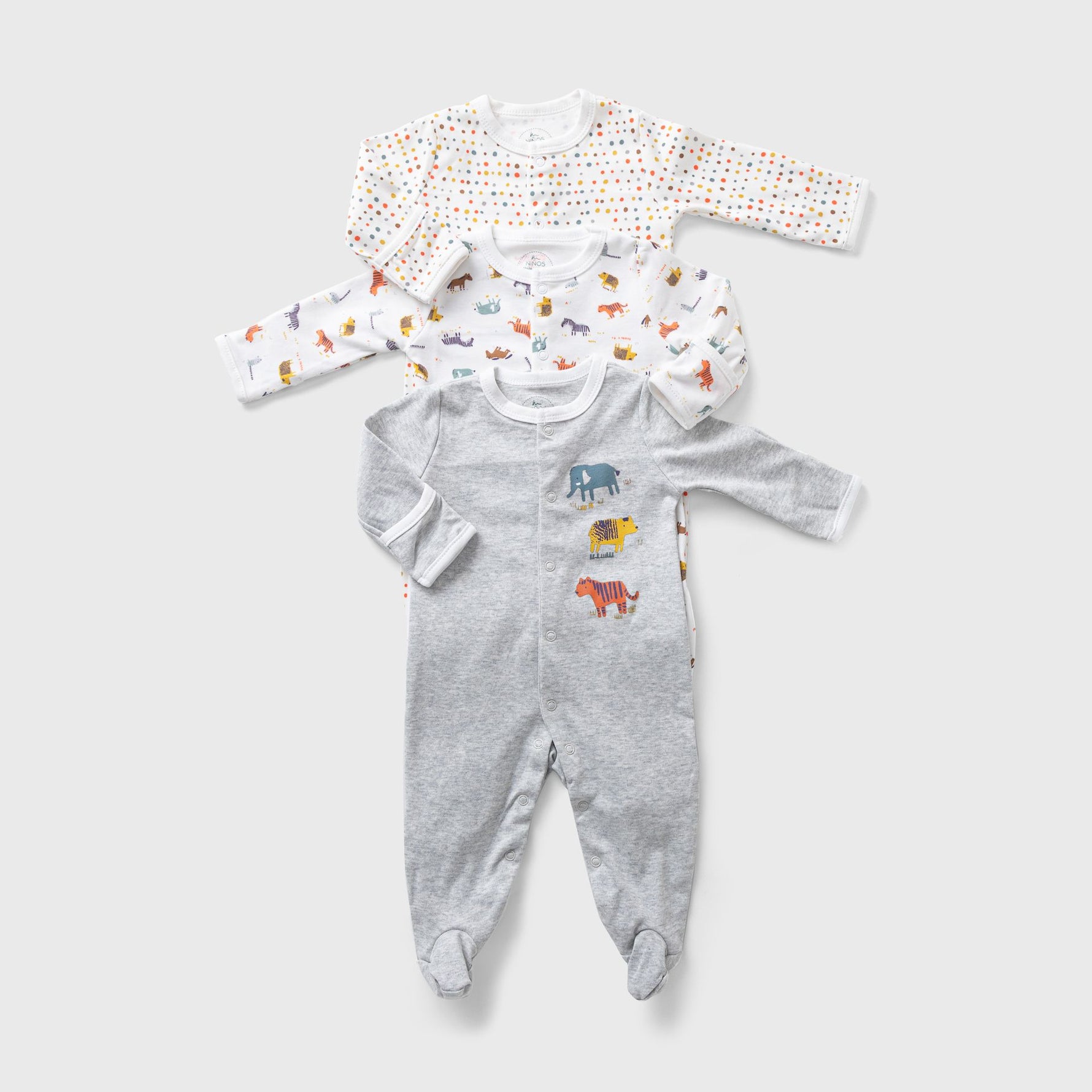Ninos Kids storeAnimals 3 - Pack BodysuitRompers & SleepsuitsNINOS