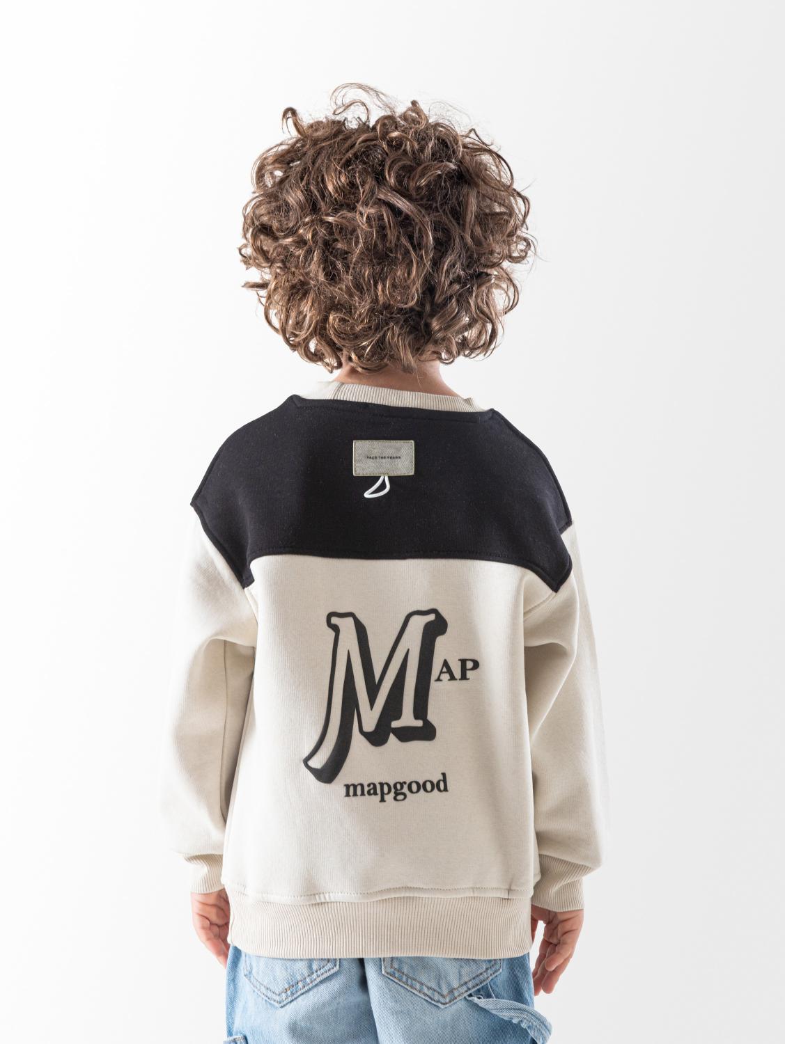 Ninos Kids storeBoys' Off-White Map SweatshirtSweatshirtsNINOS