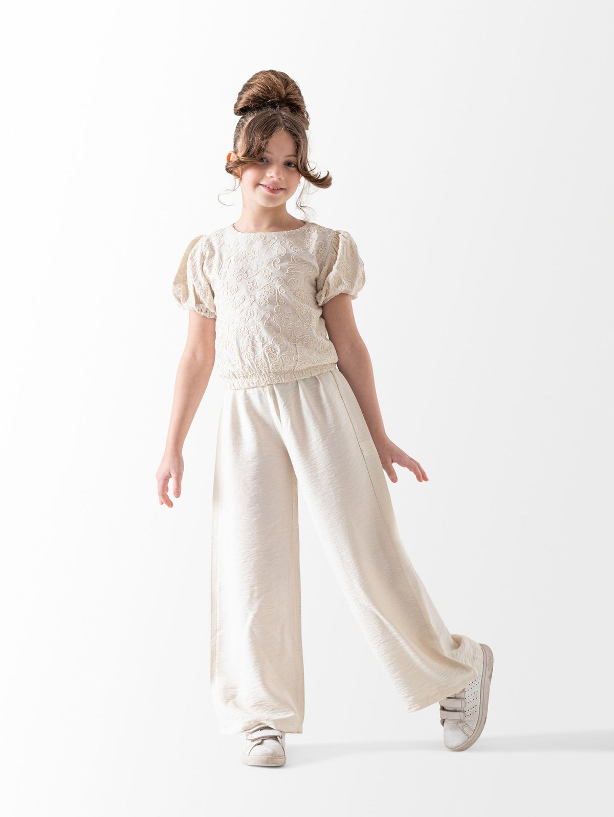 Ninos Kids storeBranches Linen Pant Setطقم خروجMIX