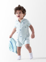 Ninos Kids storeStriped whale 2PCS RomperRompers & SleepsuitsGeneric