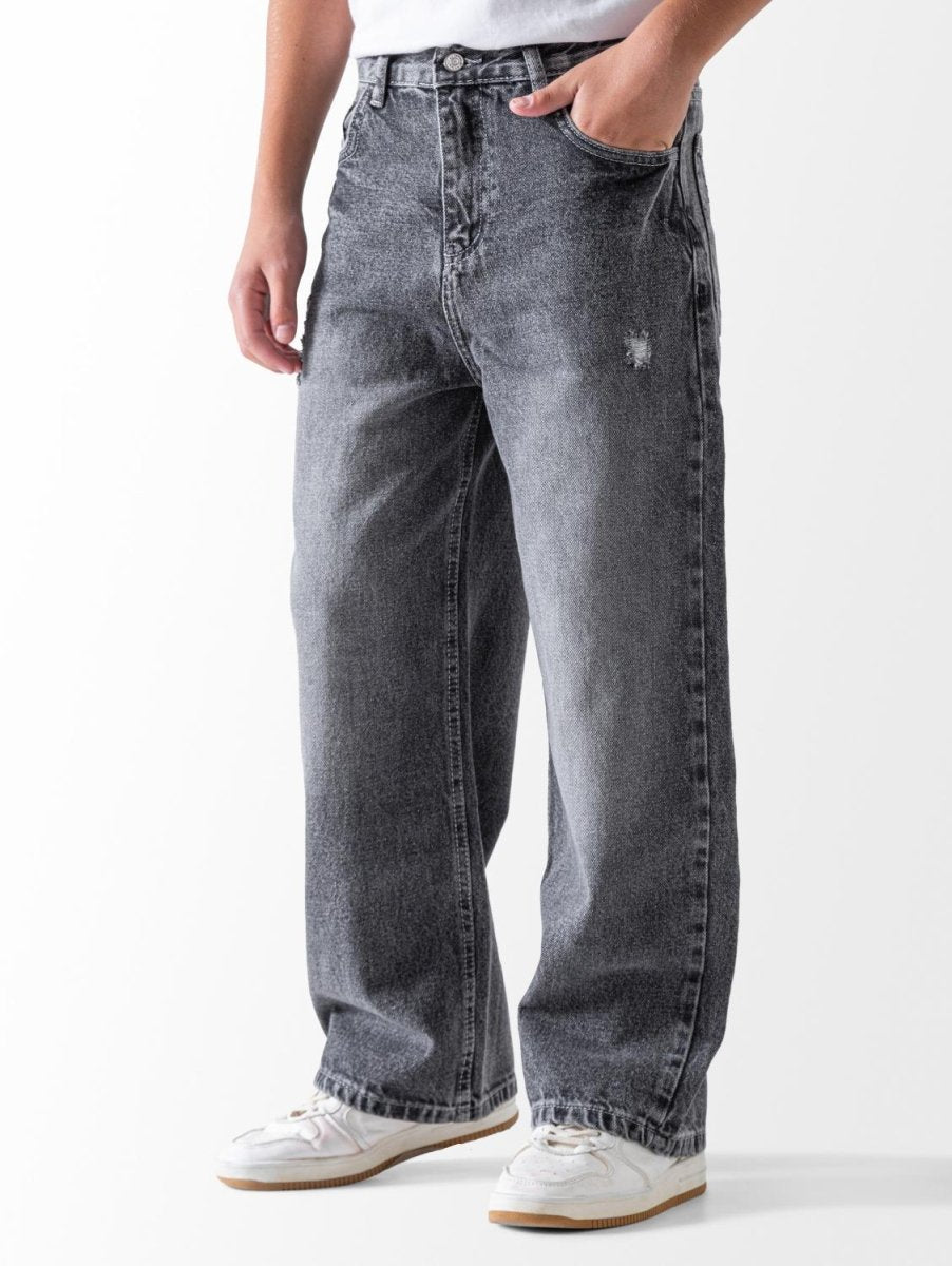 Ninos Kids storeBoys' Grey Wide Leg JeansJeans pantsNINOS