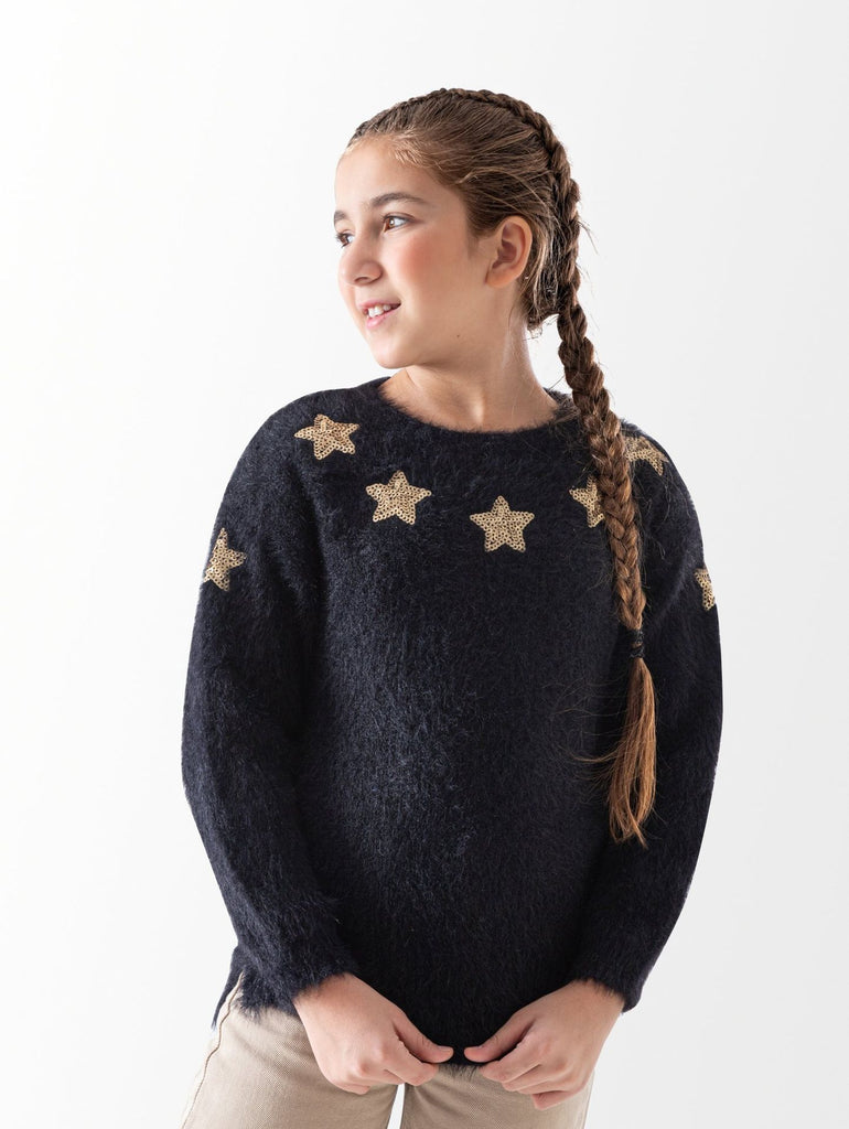 Strass Stars Pullover