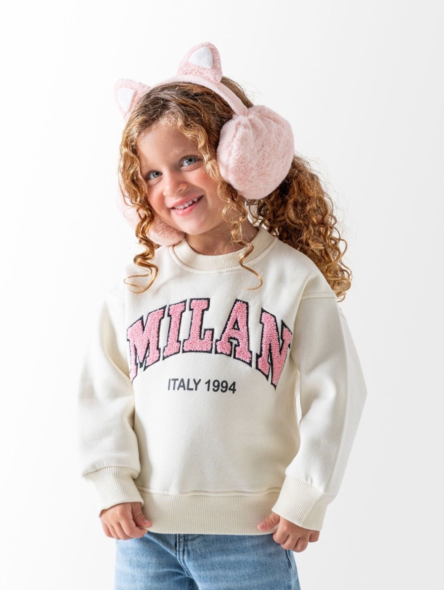 Ninos Kids storeGirls' Off-white Milan SweatshirtSweatshirtsNINOS