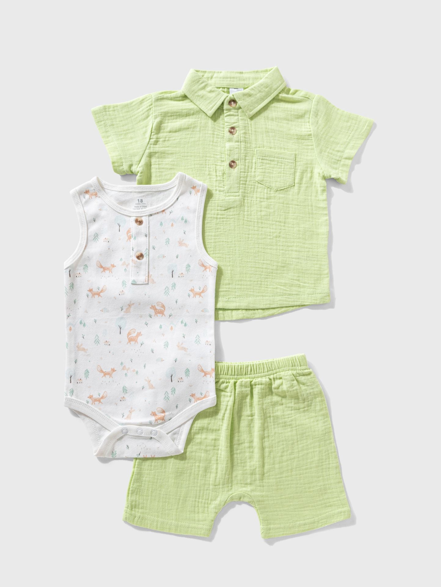 Ninos Kids storePlain 3PCS Setطقم خروجGeneric