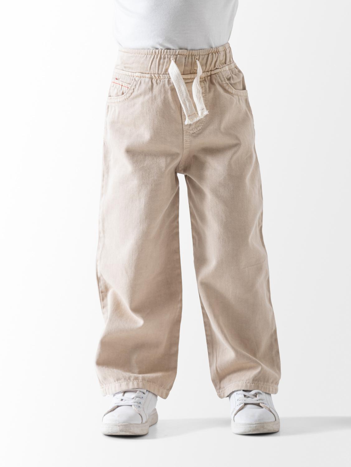 Ninos Kids storeBoys' Beige Wide Leg Gabardine PantsTrousers & PantsNINOS