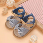 Ninos Kids storeSoft Bow Stripped SandalSoftshoes (Early Walkers)Generic