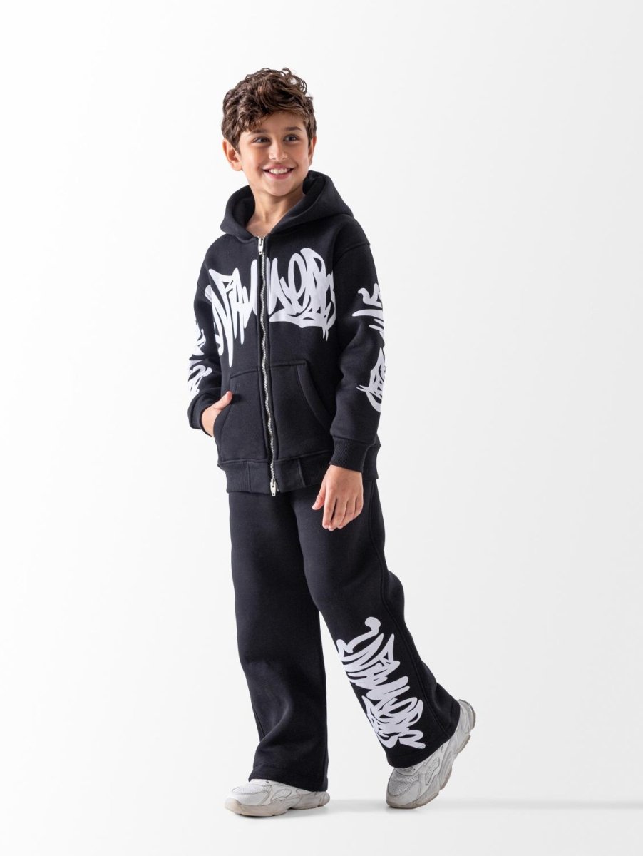 Ninos Kids storeBoys' Black Graffiti Occasion SetGoing-Out SetsNINOS