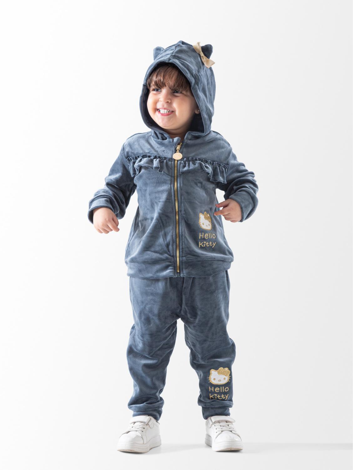 Ninos Kids storeBaby Girls' Dark Grey Kitty Occasion SetGoing-Out SetsGeneric