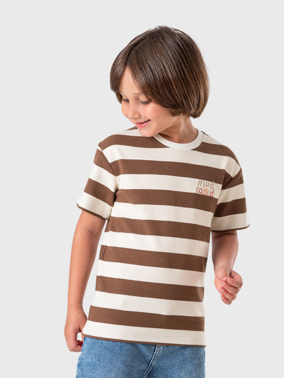 Ninos Kids storeStriped Mud T-ShirtT-ShirtsNINOS