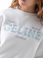 Ninos Kids storeGirls' White Celine SweatshirtSweatshirtsMIX