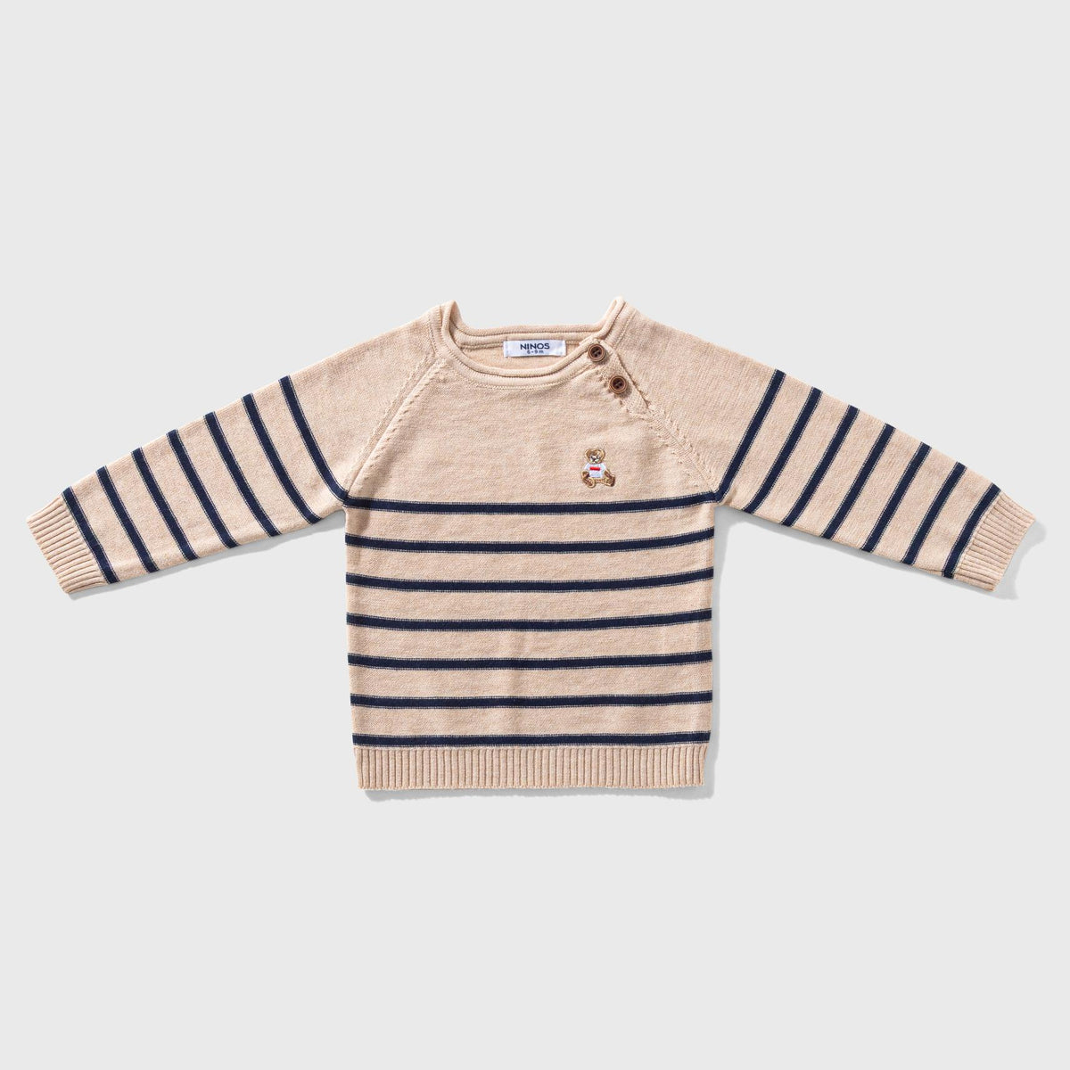 Ninos Kids storeStriped Bear PulloverKnitwearNINOS