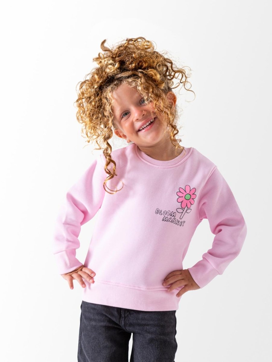 Ninos Kids storeGirls' Pink Bloom SweatshirtSweatshirtsNINOS