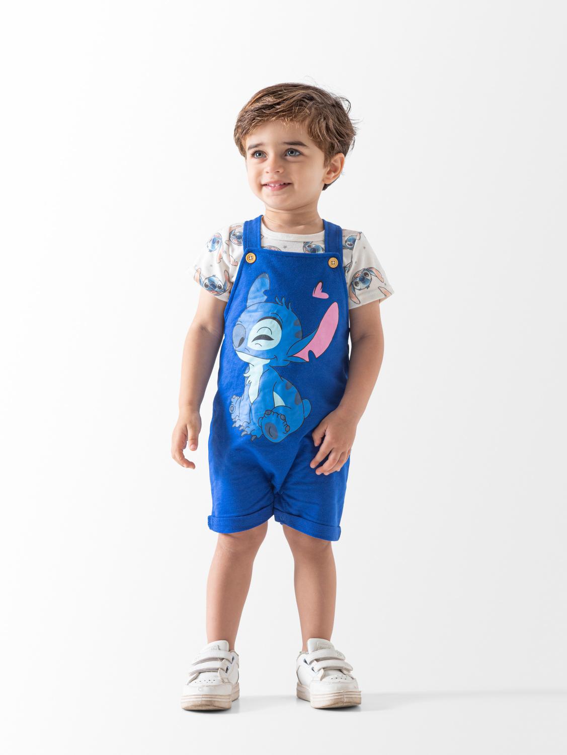Ninos Kids storeStitch 2PCS Shortallطقم خروجGeneric