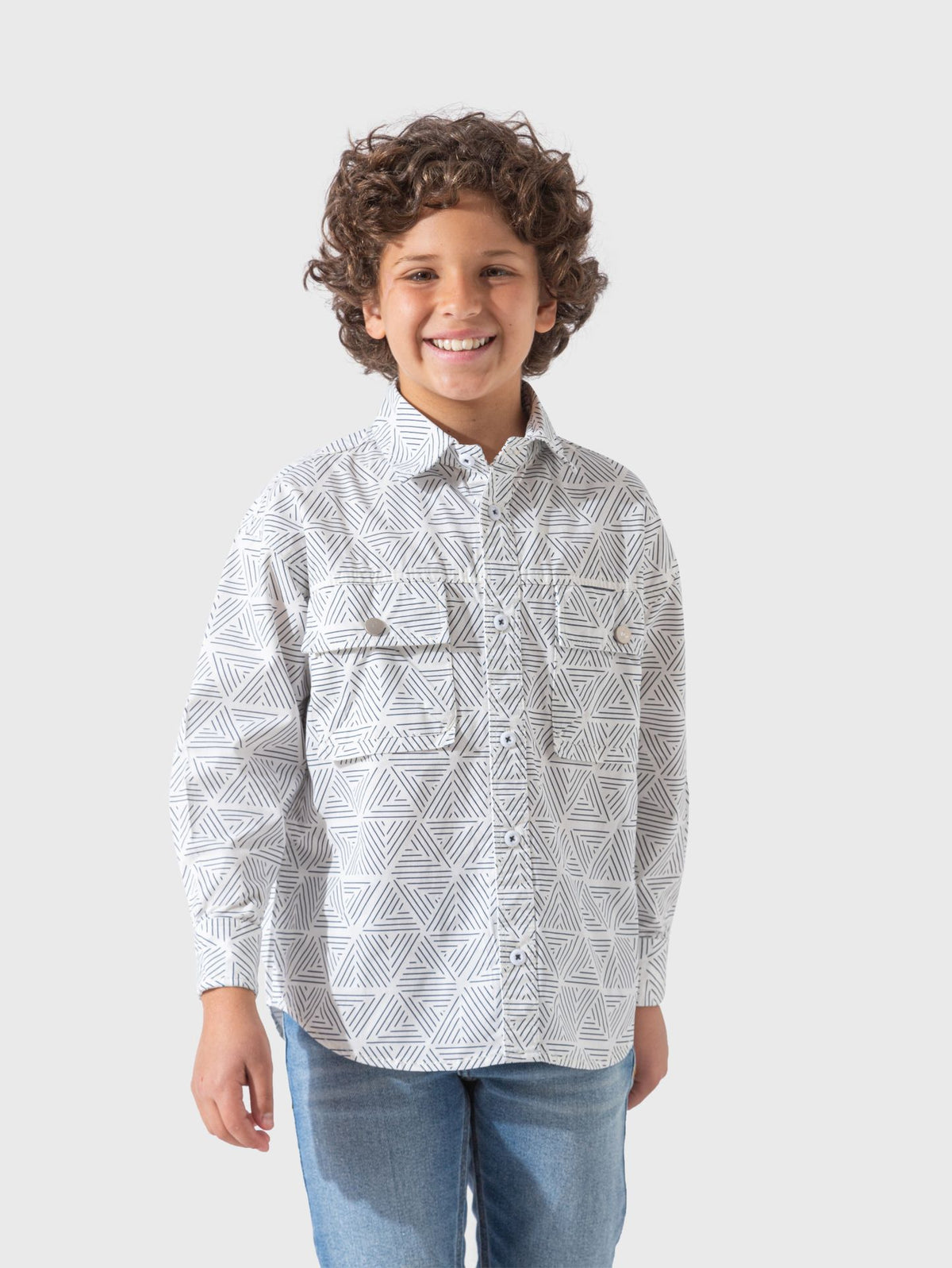 Ninos Kids storeTriangle Shapes ShirtBoy ShirtsDIDUTTI