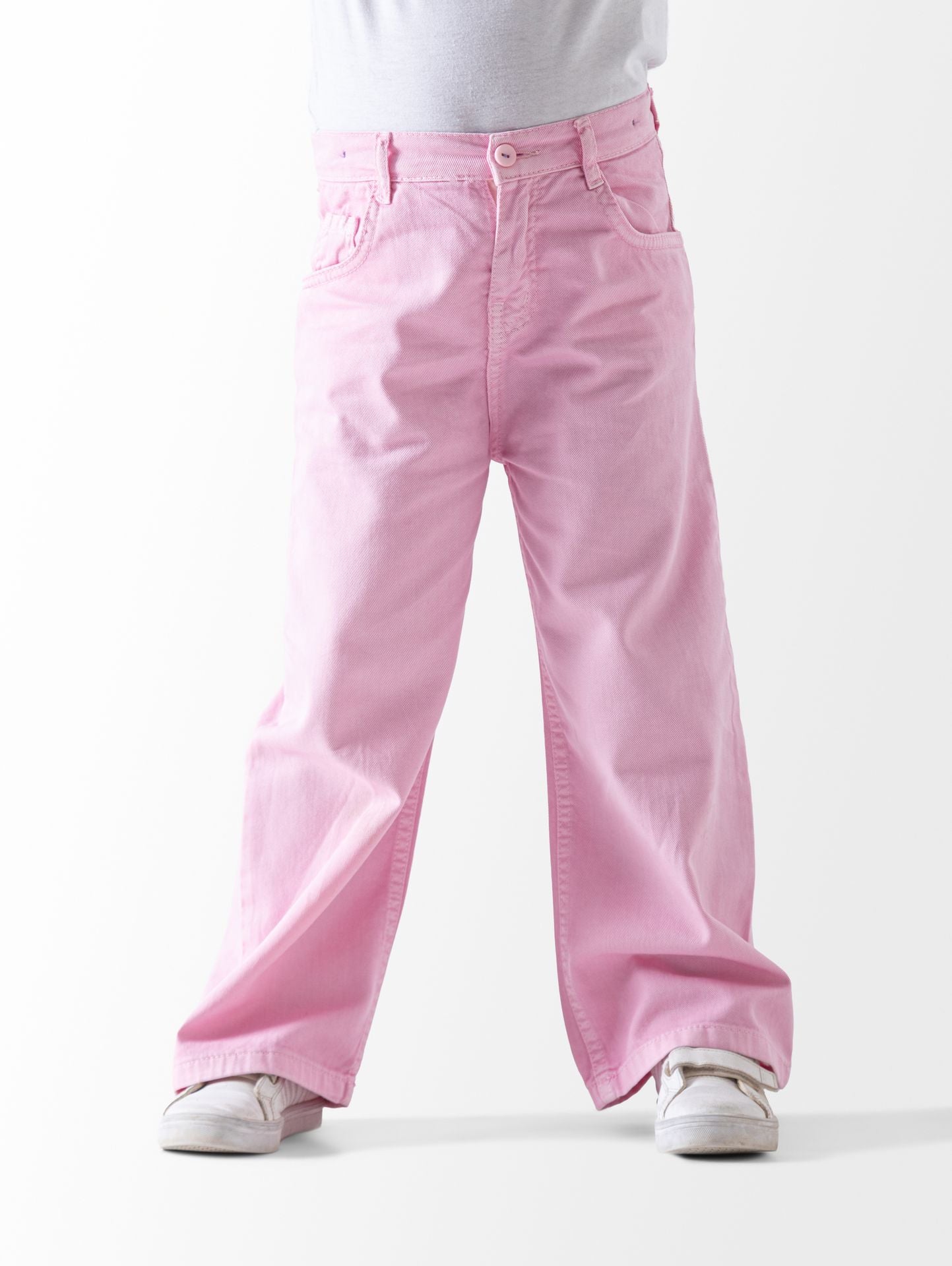 Gabardine Wide Leg Pants