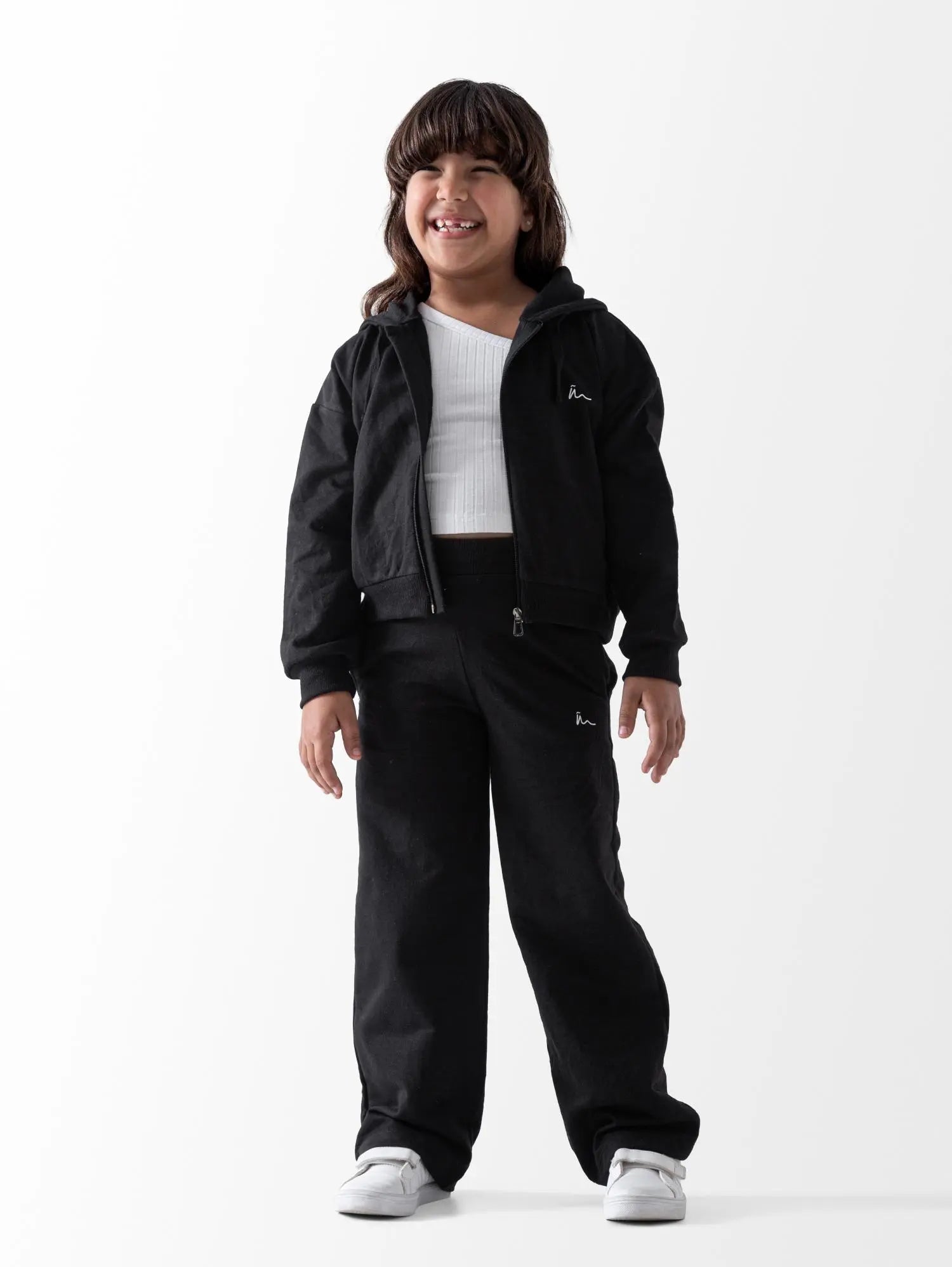 Ninos Kids storeCrop top,wide leg Zipper setØ·Ù‚Ù… Ø®Ø±ÙˆØ¬NINOS