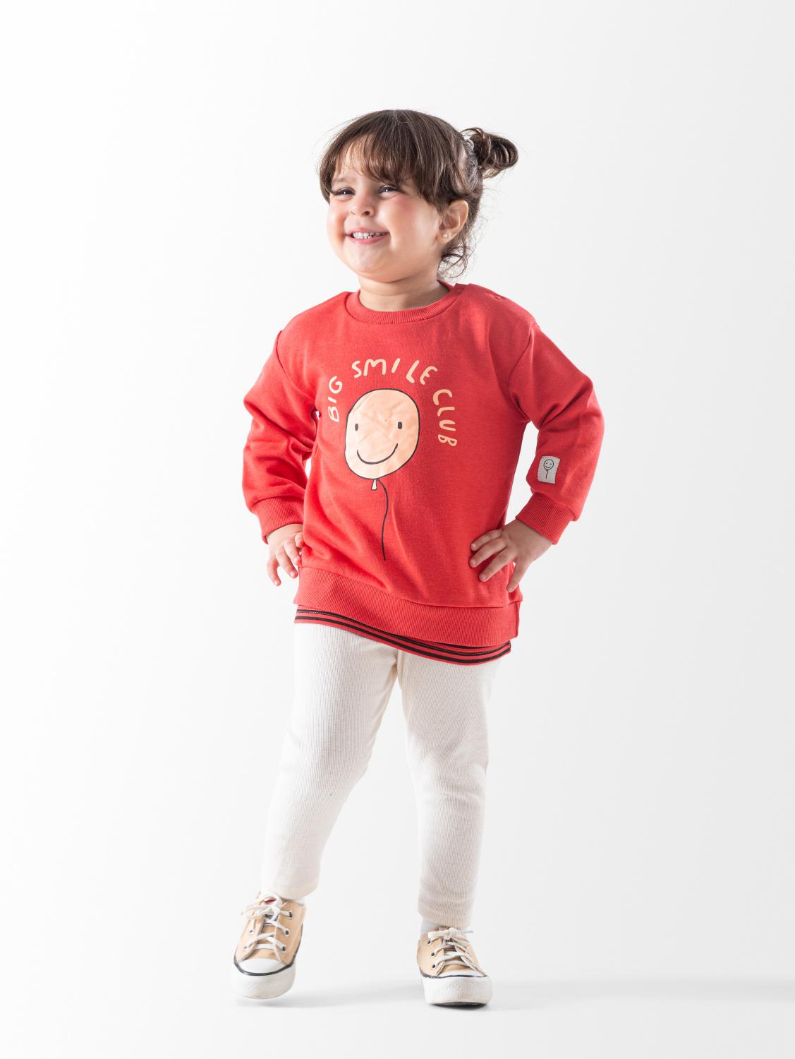 Baby Girls' Red Smile Occasion Set