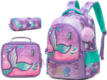 Ninos Kids storeMeramid 3PCS BackpackBag set طقم شنط مدرسةJasmin