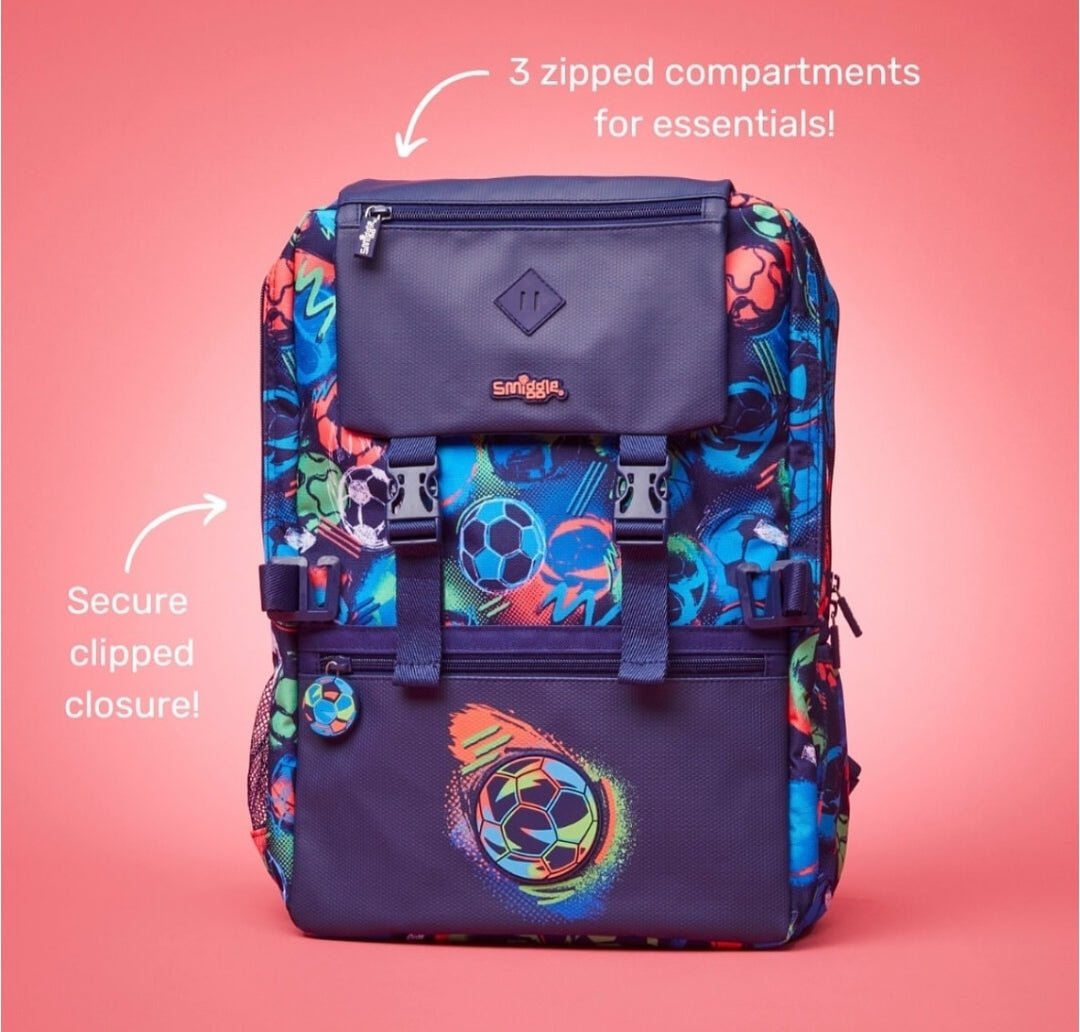 Ninos Kids storeFootball BackpackBack Bag شنطه مدرسة ظهرSMIGGLE