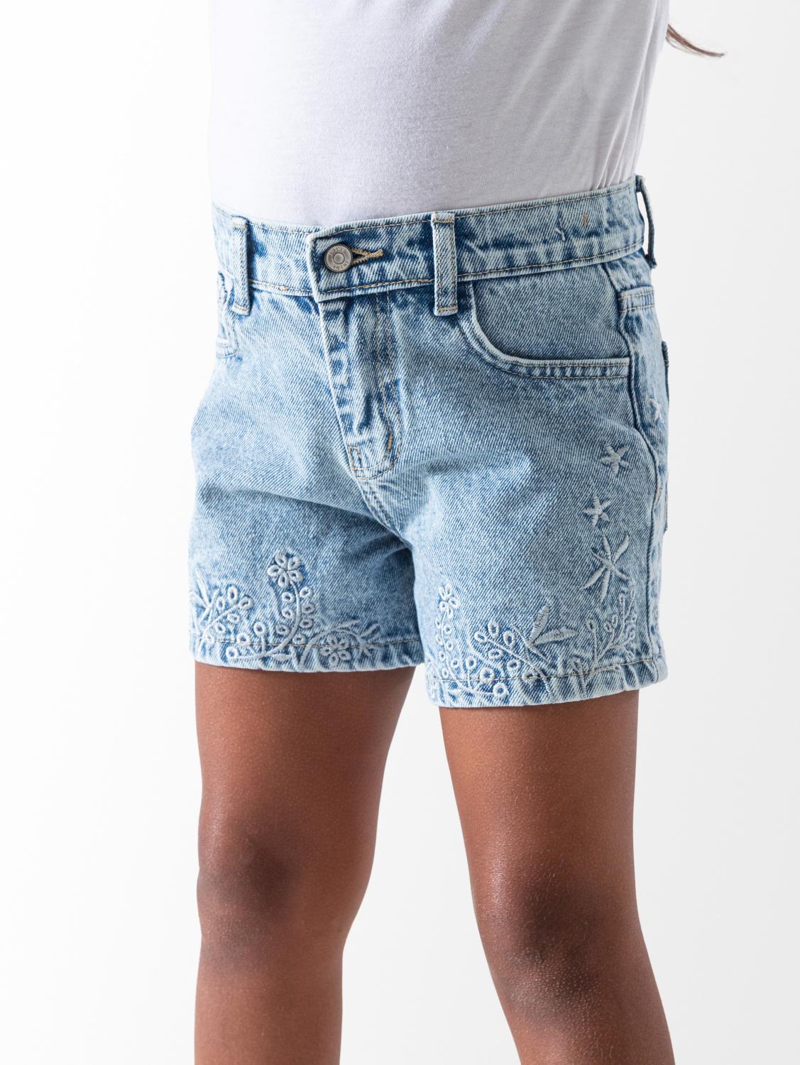 Flowers Jeans Short