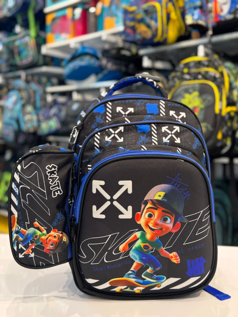Ninos Kids storeSkate 2PCS School BagBack Bag شنطه مدرسة ظهرJasmin