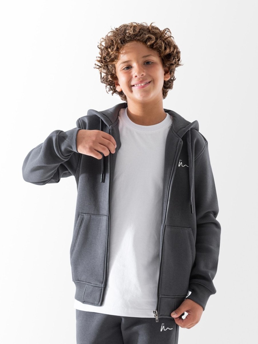 Ninos Kids storeUnisex Dark Grey Zip SweatshirtZip sweetshirtNINOS
