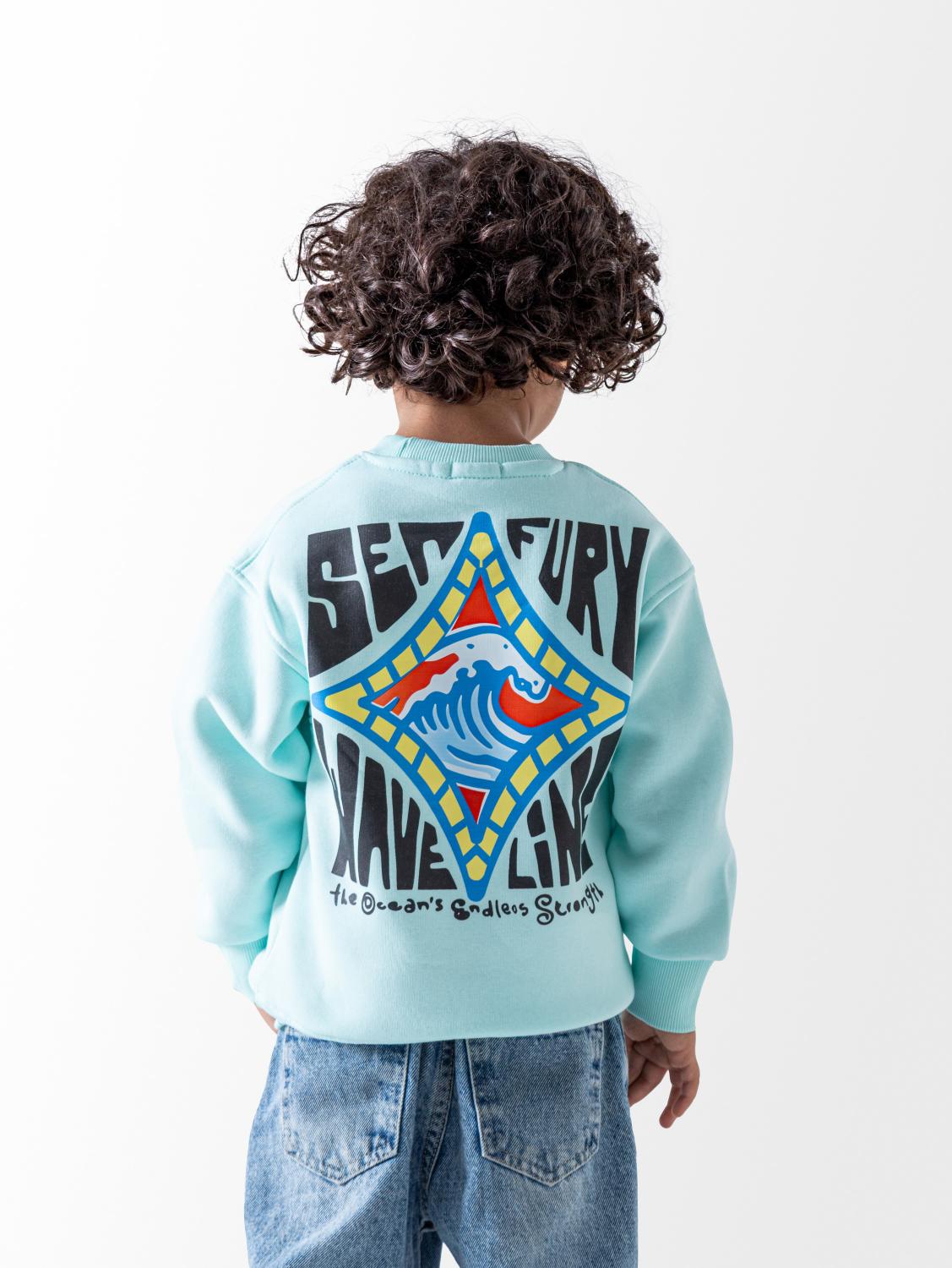 Ninos Kids storeBoys' Aqua Ocean SweatshirtSweatshirtsNINOS