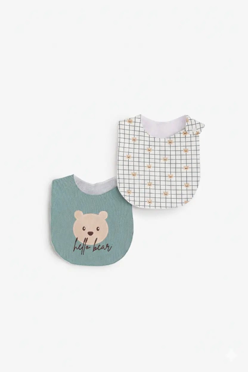 Ninos Kids storeBear Baby Bibs 2PCSBibs And BurpCloths بافتهJUNIOR