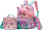 Ninos Kids storeUnicorn 3PCS BackpackBag set طقم شنط مدرسةJasmin