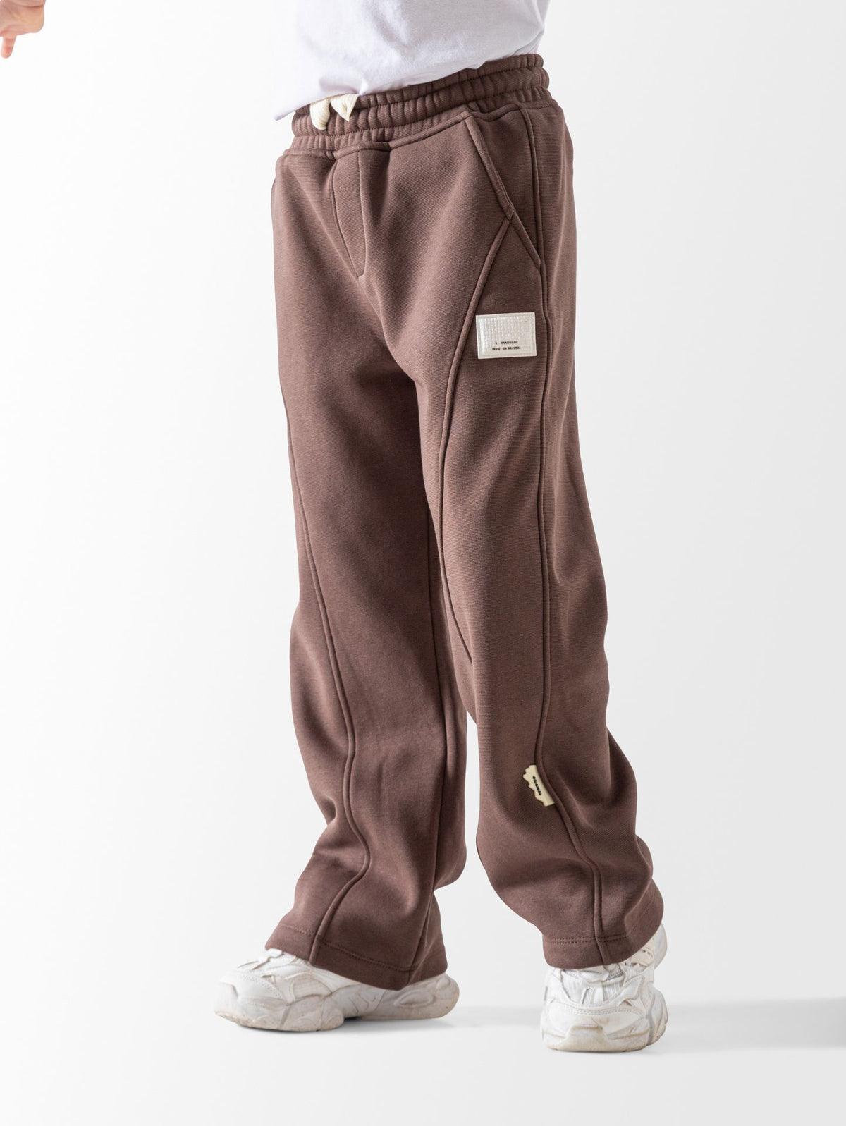 Ninos Kids storeBoys' Brown Wide Leg SweatpantsJoggers & SweatpantsNINOS