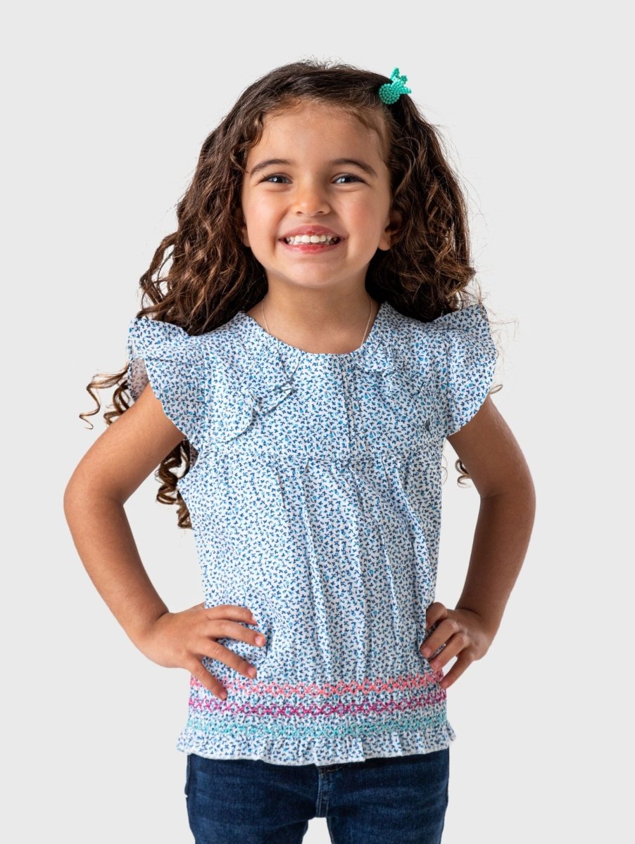 Ninos Kids storeFloral Ruffles BlouseGirl blouseBee Born