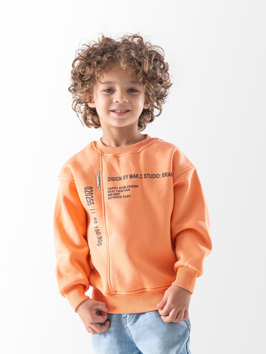 Ninos Kids storeBoys' Orange Design SweatshirtSweatshirtsNINOS