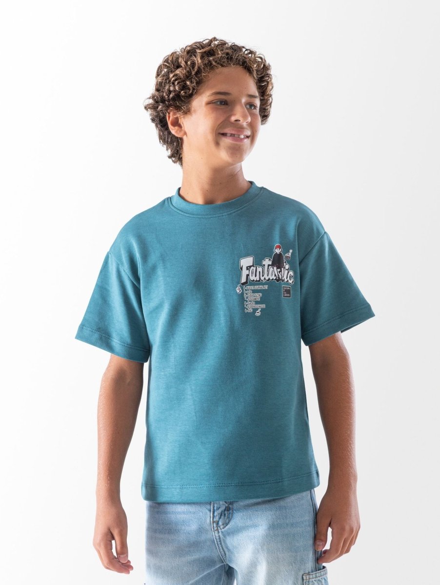 Ninos Kids storeBoys' Light Olive Fantastic T-ShirtT-ShirtsNINOS