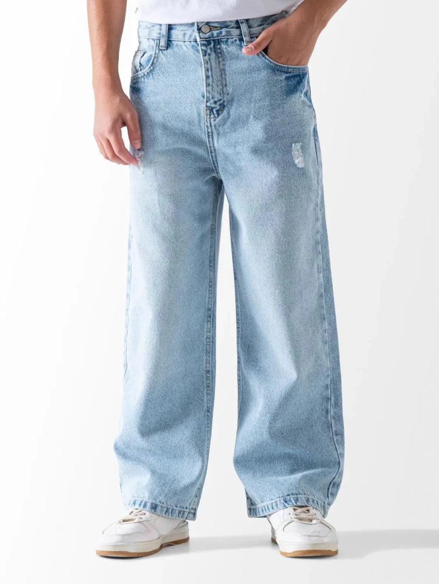 Ninos Kids storeBoys' Light Denim Wide Leg JeansJeans pantsNINOS