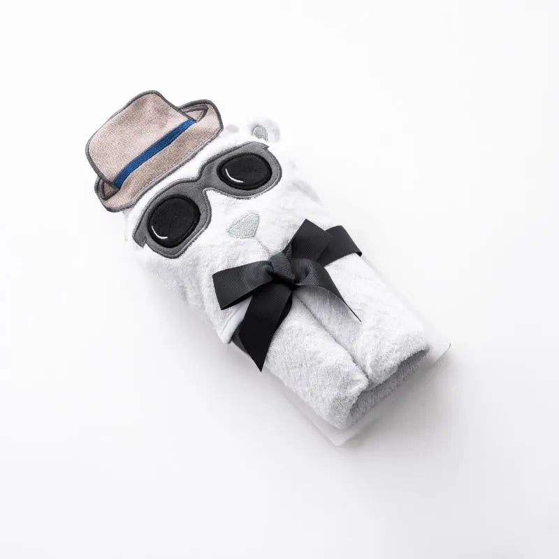 Handsome Bear Hooded Towel
