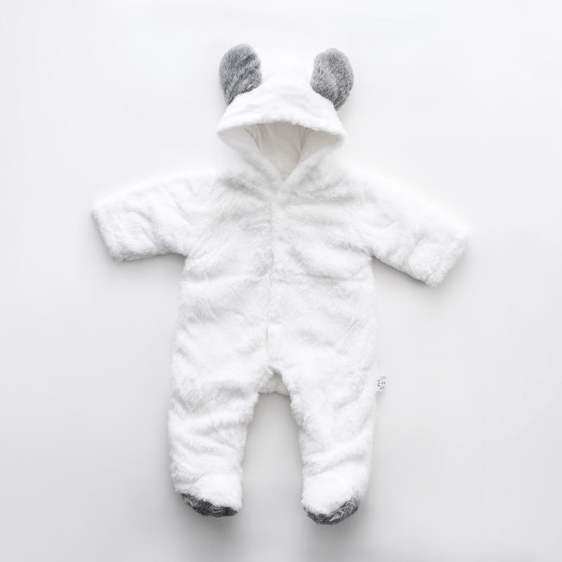 Ninos Kids storeBoys' White Fur RomperRompers & SleepsuitsGeneric