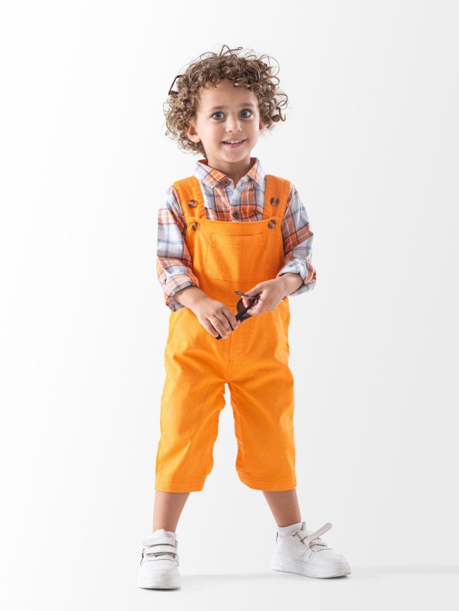 Ninos Kids storeBaby Boys' Orange Checks 3-Piece Occasion SetGoing-Out SetsGeneric