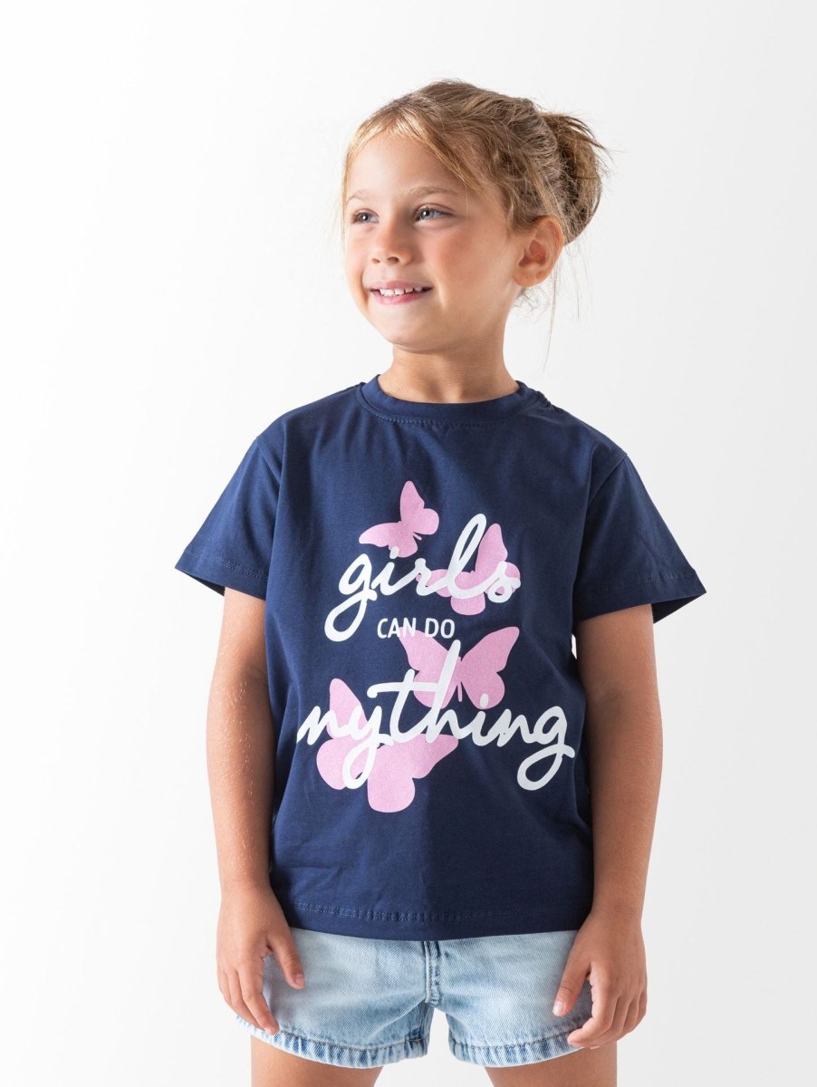 Ninos Kids storeGirls' Navy T-ShirtT-ShirtsNINOS