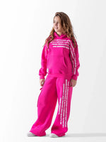 Ninos Kids storeGirls' Fuscia Text 2-Piece Pyjama SetPajamasGROUP FIVE