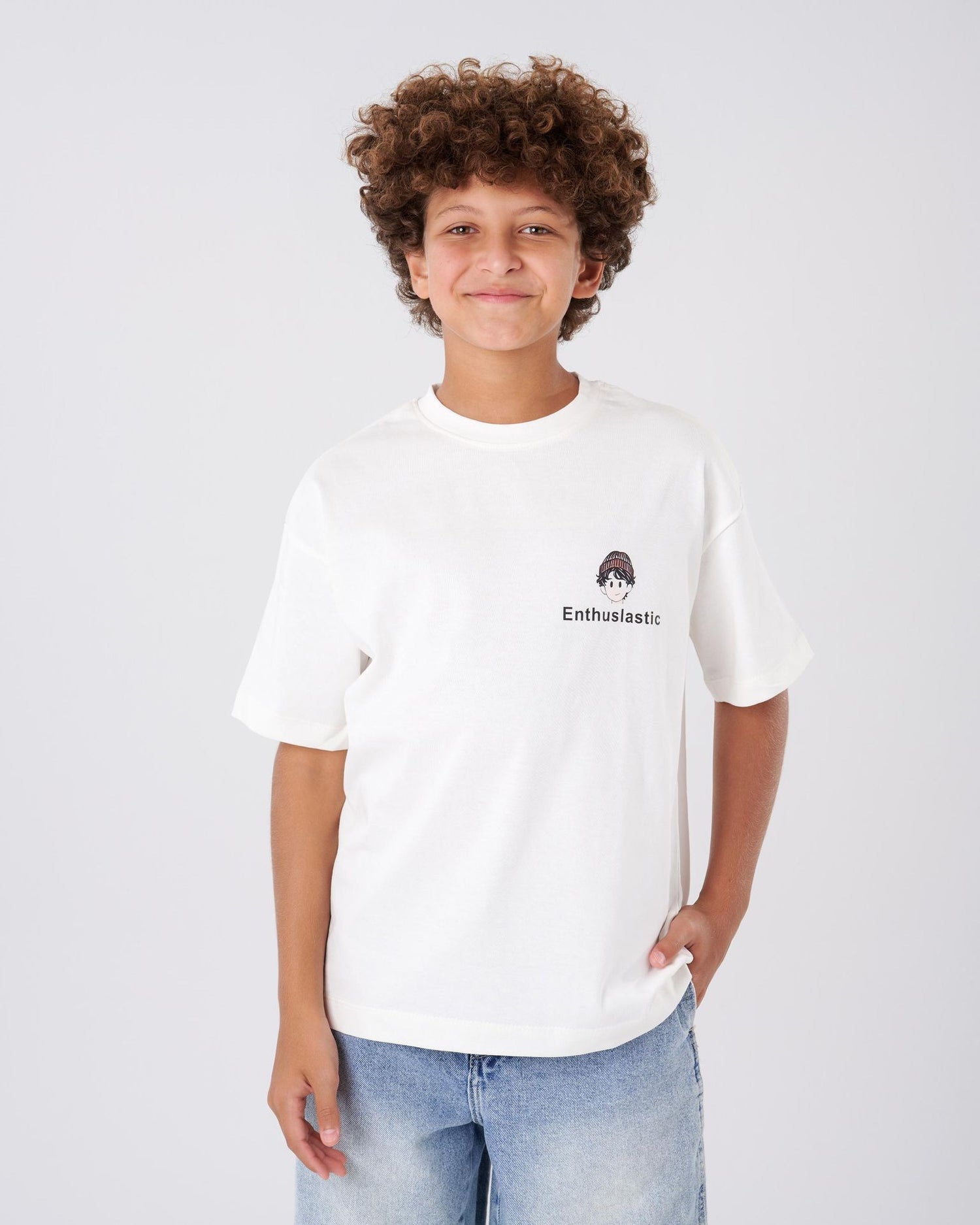 Boys' White Fast Life T-Shirt