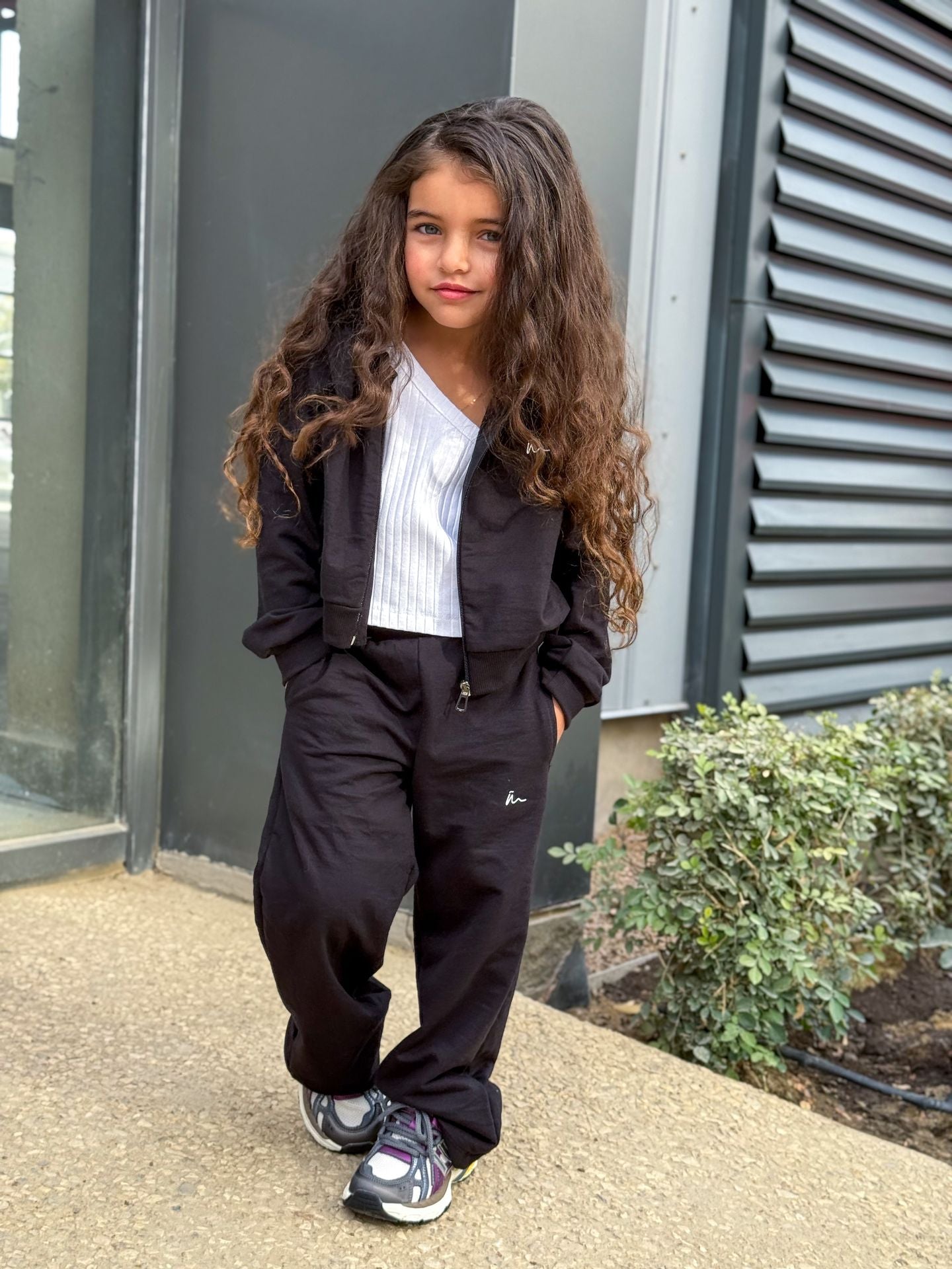 Ninos Kids storeCrop top,wide leg Zipper setطقم خروجNINOS