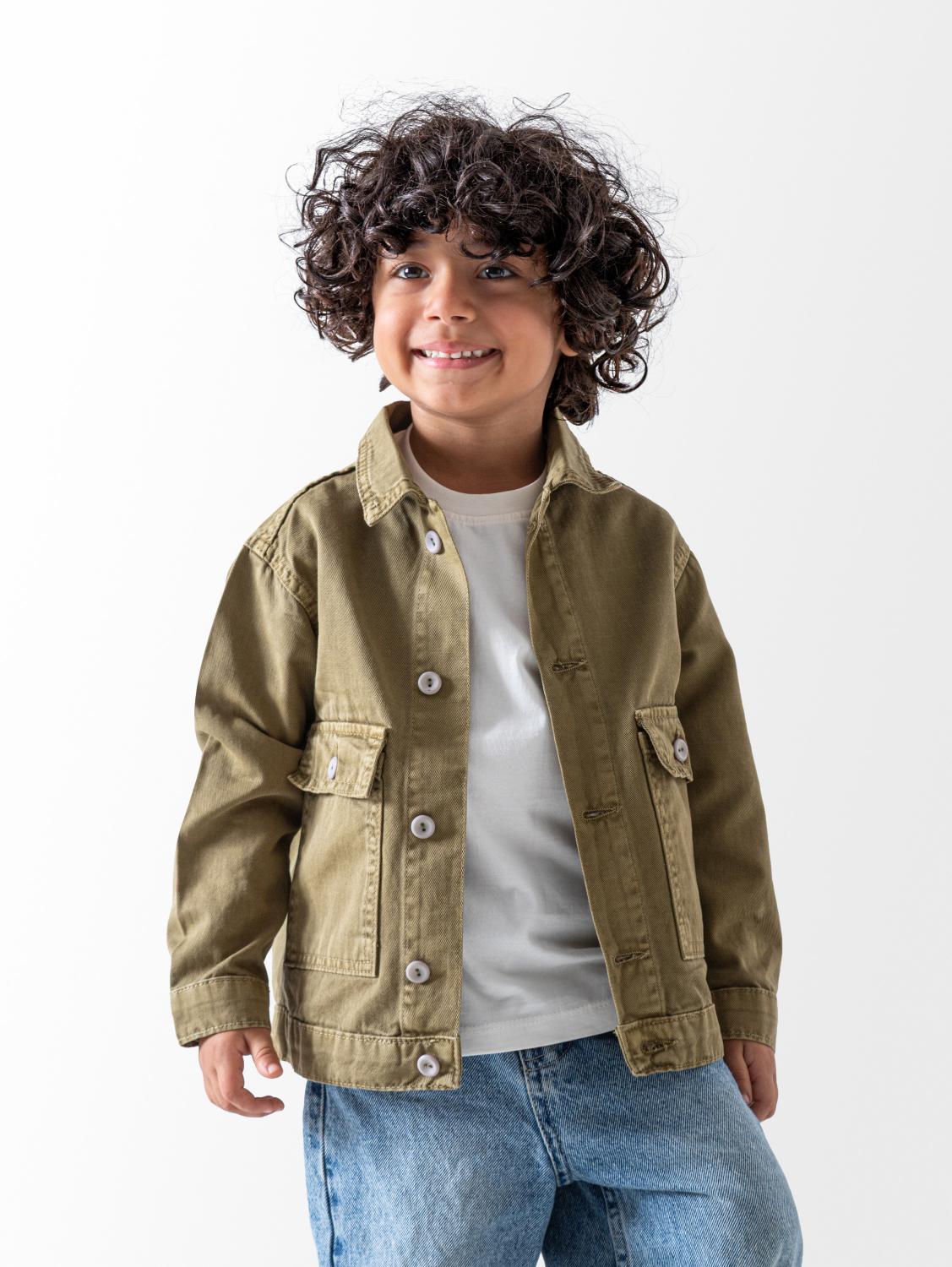 Ninos Kids storeBoys' Olive Gabardine JacketJacketsNINOS