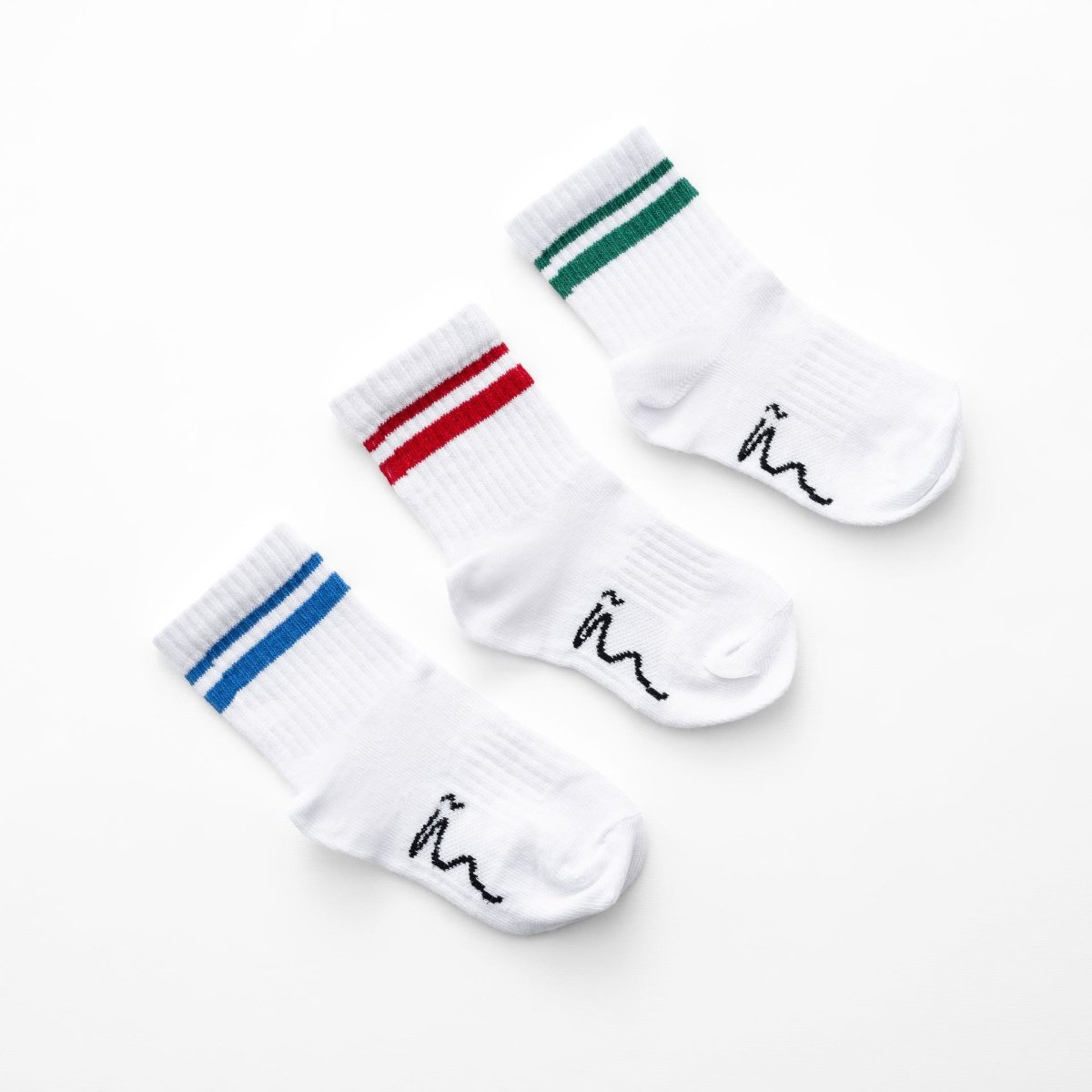 Ninos Kids storeBoys' White Striped 3-Piece SocksSocksNINOS