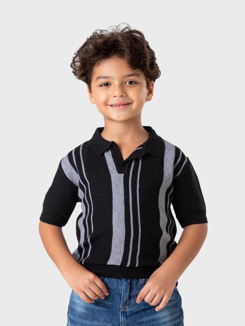 Ninos Kids storeStriped Knitted Polo ShirtPolosNINOS