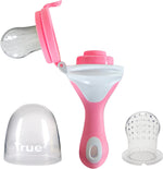 Ninos Kids storeماصة فواكه سيليكون بيد طويلة بالغيار من تروfruit feeder عصارة فواكهTRUE