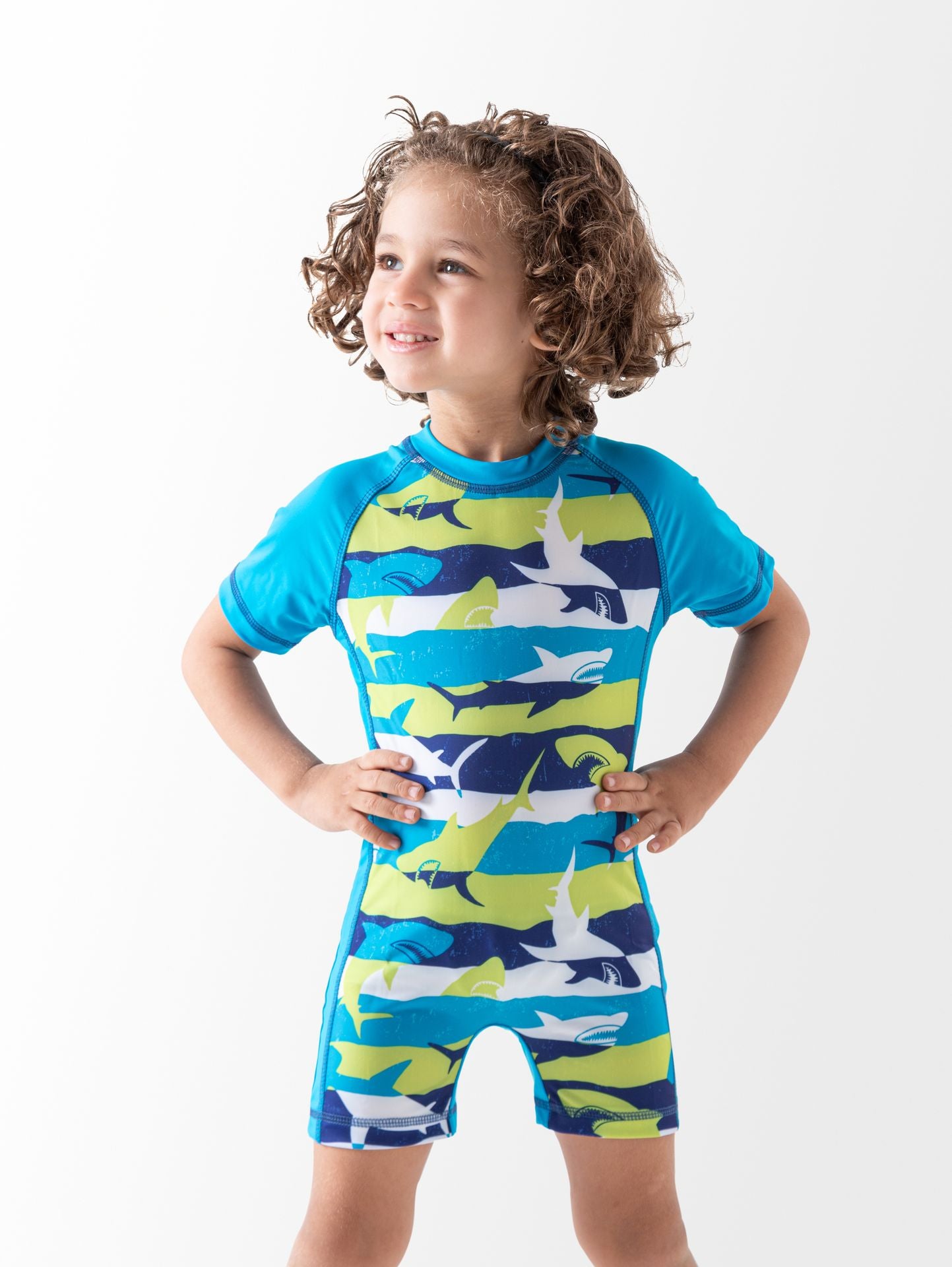 Ninos Kids storeShark SwimsuitOne - Piece SwimwearI Wear