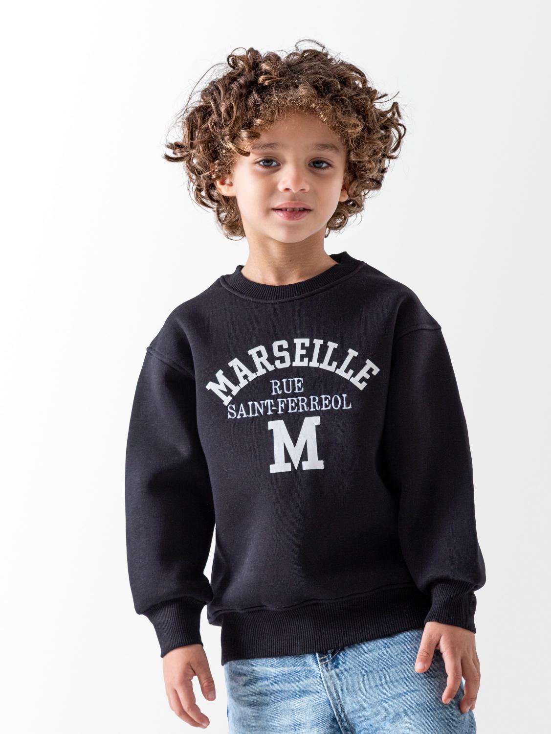 Ninos Kids storeBoys' Black Marseille SweatshirtSweatshirtsNINOS