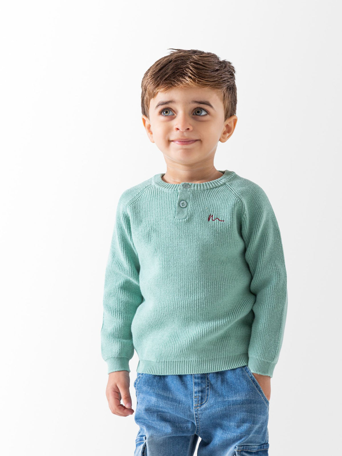 Ninos Kids storeBaby Boys' Light Olive Ninos PulloverPulloversNINOS