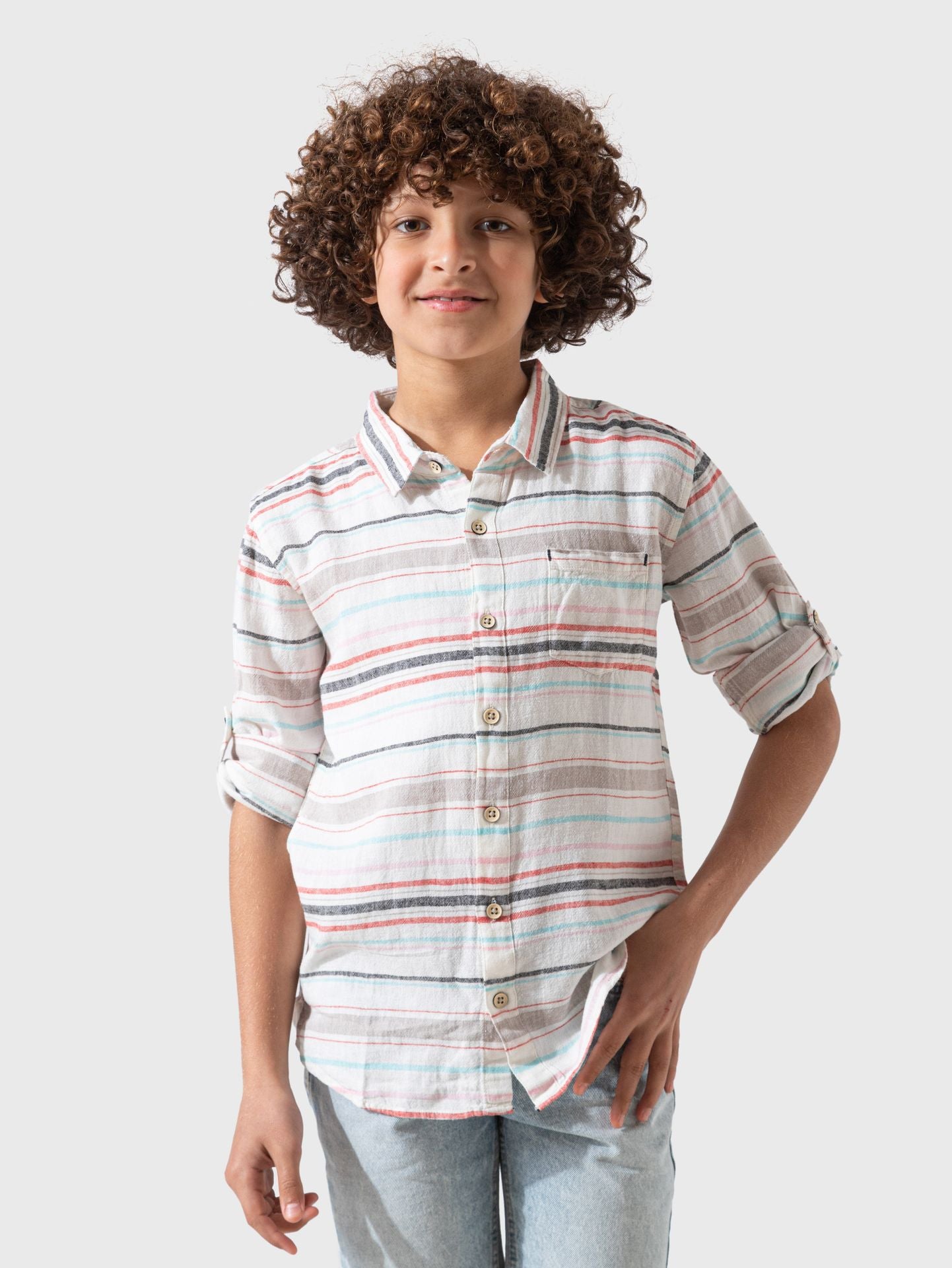 Ninos Kids storeStriped ShirtBoy Shirtsبامبينو الاسماعيليه