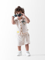 Ninos Kids storePalm 3PCS Short Setطقم خروجGeneric